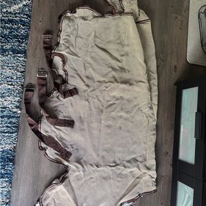 Tan Horse Fly sheet with Brown Straps